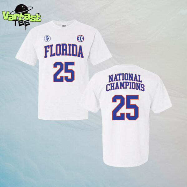 Florida Gators 2025 NCAA Men Basketball National Champions Two Sided Unisex T-Shirt
