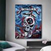 Metallica M72 Virginia Tech Pop-Up Shop Poster At Lane Stadium Blacksburg Virginia US On May 7th 2025 For M72 World Tour M72 North American Tour Home Decor Poster Canvas