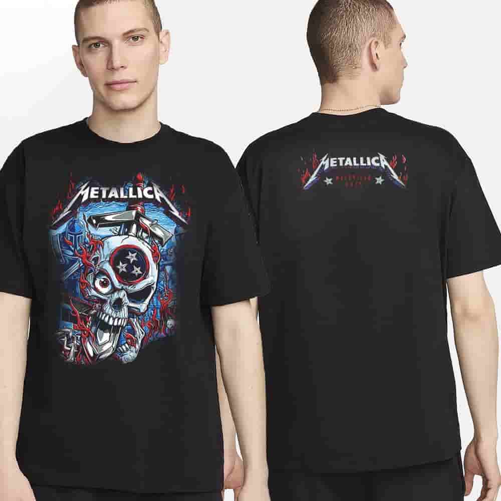 Metallica M72 North American Tour 2025 Event Tee At Pop Up Store Nashville On April 30th And May 3rd Two Sides Classic T-Shirt Metallica M72 North American Tour 2025 Event Tee At Pop Up Store Nashville On April 30th And May 3rd Two Sides Classic T-Shirt