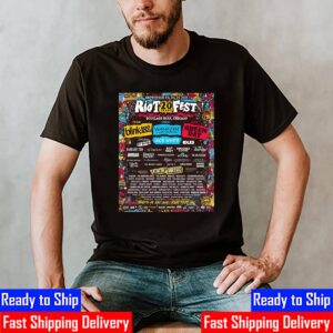 The Riot Fest 20th Anniversary Lineup With Headliners Blink-182 Weezer And Green Day At Douglass Park Chicago IL On September 19-21 2025 Unisex T-Shirt