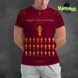 2024-2025 Süper Lig Champion Is Galatasaray The Lion’s Museum Chapter II With 25th Champions Title All Over Print Shirt