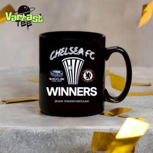 2025 UEFA Conference League Final Are Chelsea FC Winners At Stadion Wroclaw In Poland On May 28th 2025 Coffee Mug