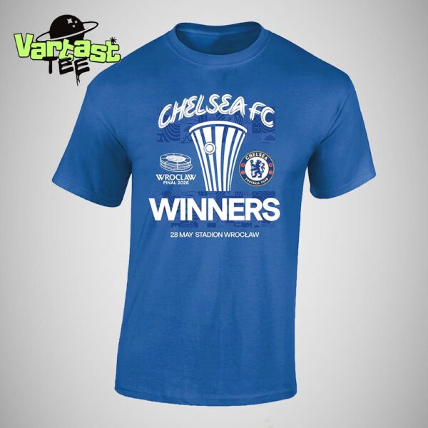 2025 UEFA Conference League Final Are Chelsea FC Winners At Stadion Wroclaw In Poland On May 28th 2025 Essential T-Shirt
