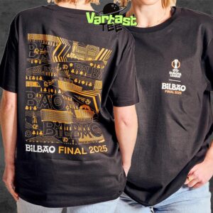 2025 UEFA Europa League Final With The Bilbao 25 City Pattern Event Two Sided Classic T-Shirt