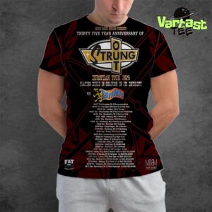 35 Years Anniversary Of Strung Out European Tour 2025 Playing Exile In Oblivion In Its Entirety With Belvedere All Over Print Shirt