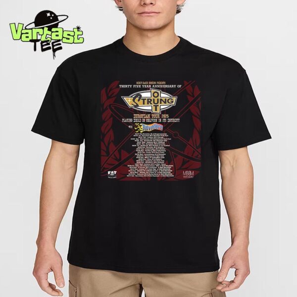 35 Years Anniversary Of Strung Out European Tour 2025 Playing Exile In Oblivion In Its Entirety With Belvedere Essential T-Shirt