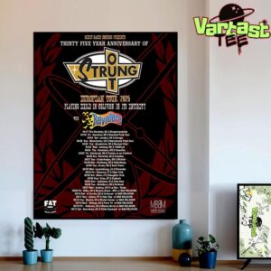 35 Years Anniversary Of Strung Out European Tour 2025 Playing Exile In Oblivion In Its Entirety With Belvedere Home Decor Wall Art Poster Canvas