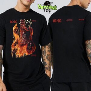 ACDC PWR UP Tour Angus’ Guitar Poster At Acrisure Stadium In Pittsburgh PA On May 8th 2025 Two Sided Essential T-Shirt