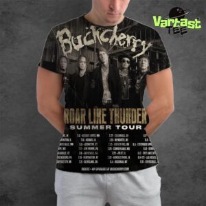 Buckcherry Roar Like Thunder Summer Tour 2025 Across The US All Over Print Shirt