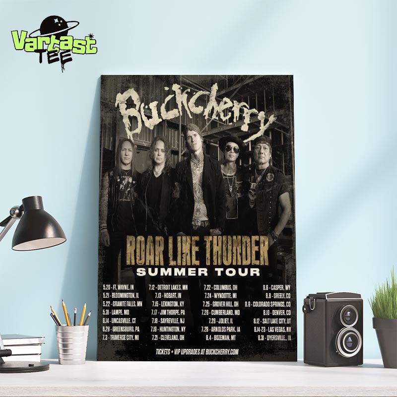 Buckcherry Roar Like Thunder Summer Tour 2025 Across The US Home Decor Poster Canvas Buckcherry Roar Like Thunder Summer Tour 2025 Across The US Home Decor Poster Canvas