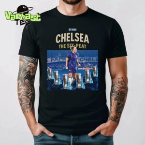 Chelsea FC Women The Six-Peat Barclays Women’s Super League Champions Unisex T-Shirt