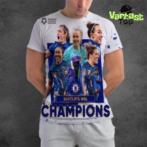 Congratulations To Chelsea FC Women Are Barclays WSL Champions For Six In A Row All Over Print Shirt