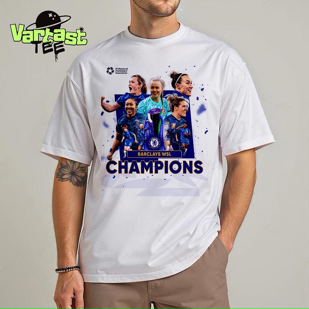 Congratulations To Chelsea FC Women Are Barclays WSL Champions For Six In A Row Unisex T-Shirt Congratulations To Chelsea FC Women Are Barclays WSL Champions For Six In A Row Unisex T-Shirt