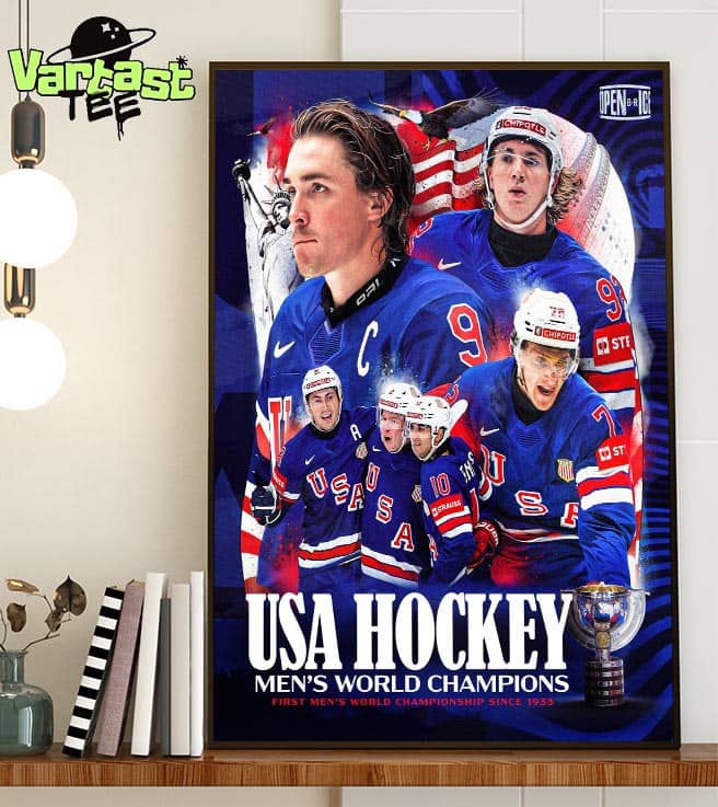 Congratulations To Team USA Hockey Are 2025 Mens World Champions For The First Mens World Championship Titile Since 1933 Home Decor Poster Canvas Congratulations To Team USA Hockey Are 2025 Mens World Champions For The First Mens World Championship Titile Since 1933 Home Decor Poster Canvas