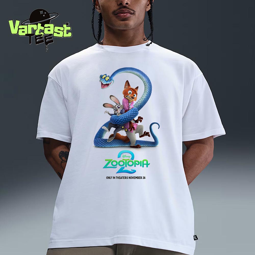 Disney Zootopia 2 Official Poster Only In Theaters November 26th 2025 Unisex T-Shirt Disney Zootopia 2 Official Poster Only In Theaters November 26th 2025 Unisex T-Shirt
