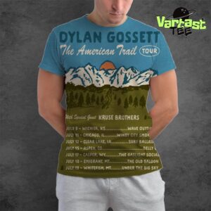 Dylan Gossett The American Trail Tour 2025 Dates List All Over Print Shirt