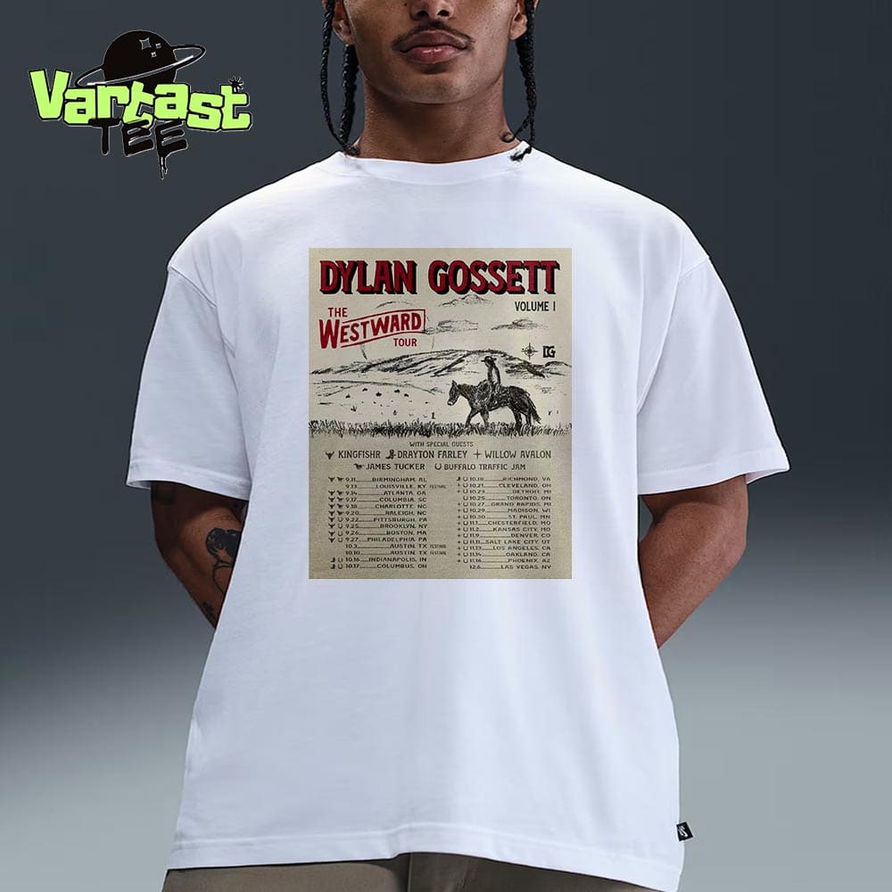Dylan Gossett The Westward Tour 2025 Volume 1 Dates List Essential T-Shirt Dylan Gossett The Westward Tour 2025 Volume 1 Dates List Essential T-Shirt
