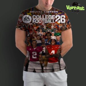 EA Sports College Football 26 CFB26 Deluxe Edition Cover Stars Powerhouse Programs Real World Coaches Electric Traditions All Over Print Shirt