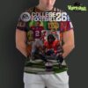 EA Sports College Football 26 CFB26 Deluxe Edition Cover Stars Powerhouse Programs Real World Coaches Electric Traditions All Over Print Shirt