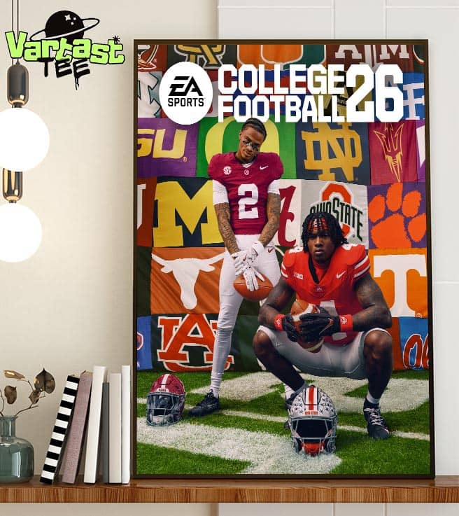 EA Sports College Football 26 CFB26 Regular Cover Stars Featuring Ryan Williams And Jeremiah Smith Home Decor Poster Canvas EA Sports College Football 26 CFB26 Regular Cover Stars Featuring Ryan Williams And Jeremiah Smith Home Decor Poster Canvas