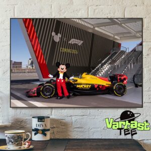 Formula 1 New Collaboration With Disney ‘s Mickey And Friends Begin In 2026 Home Decor Poster Canvas