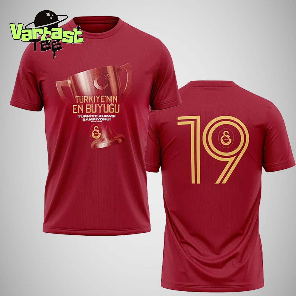 Galatasaray 2024-2025 Turkish Cup Championship Two Sided Unisex T-Shirt Galatasaray 2024-2025 Turkish Cup Championship Two Sided Unisex T-Shirt