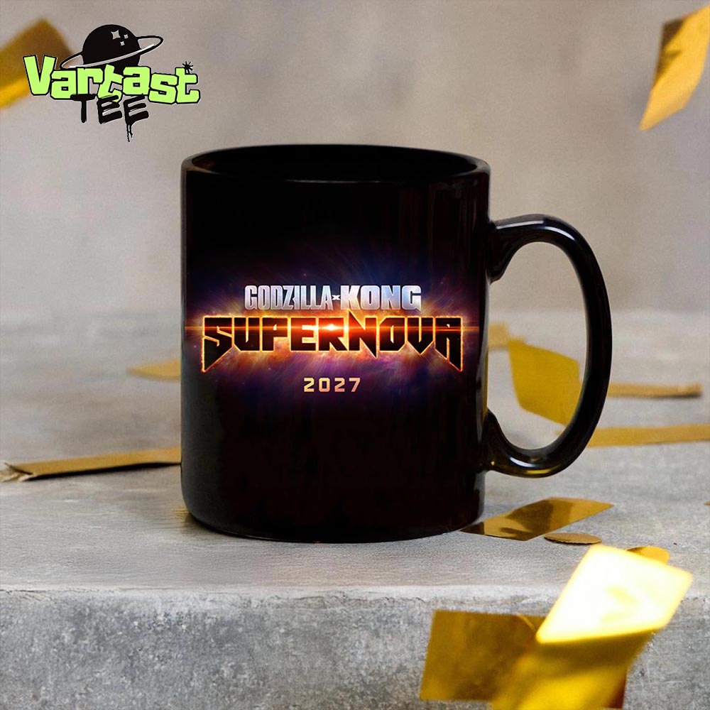 Godzilla x Kong Supernova Official Logo Movie Only In Theaters March 26th 2027 Coffee Mug Godzilla x Kong Supernova Official Logo Movie Only In Theaters March 26th 2027 Coffee Mug
