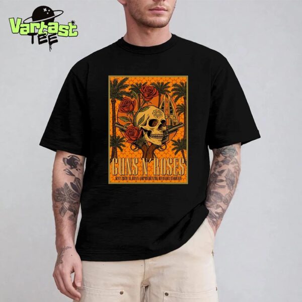 Guns N Roses Bahrain Tonight’s Poster At Al Dana Amphitheatre In Manama Bahrain On May 20th 2025 Unisex T-Shirt