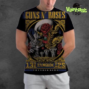 Guns N Roses Tonight’s Poster At Thunder Dome Stadium In Bangkok TH On May 13th 2025 All Over Print Shirt