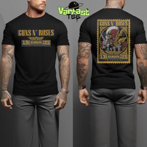 Guns N Roses Tonight’s Poster At Thunder Dome Stadium In Bangkok TH On May 13th 2025 Two Sided Classic T-Shirt