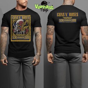 Guns N Roses Tonight’s Poster At Thunder Dome Stadium In Bangkok TH On May 13th 2025 Two Sided Unisex T-Shirt