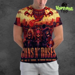Guns N Roses Tonight’s Show Poster At Taoyuan Sunlight Arena In Taoyuan TW On May 10th 2025 All Over Print Shirt