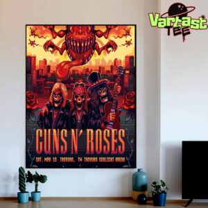 Guns N Roses Tonight’s Show Poster At Taoyuan Sunlight Arena In Taoyuan TW On May 10th 2025 Home Decor Poster Canvas