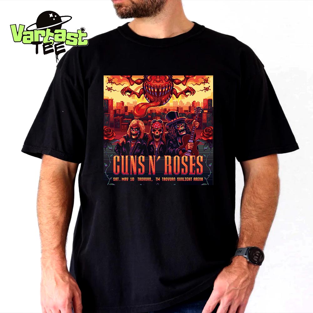 Guns N Roses Tonight's Show Poster At Taoyuan Sunlight Arena In Taoyuan TW On May 10th 2025 Unisex T-Shirt Guns N Roses Tonight's Show Poster At Taoyuan Sunlight Arena In Taoyuan TW On May 10th 2025 Unisex T-Shirt