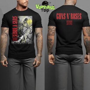 Guns N Roses World Tour 2025 Poster Show At Mohammed Abdu Arena Riyadh On May 23rd 2025 Two Sided Classic T-Shirt