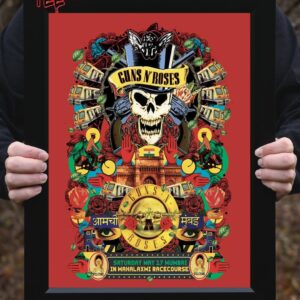 Guns N Roses World Tour Summer 2025 At Mahalaxmi Racecourse In Mumbai IN On May 17th 2025 Home Decor Poster Canvas