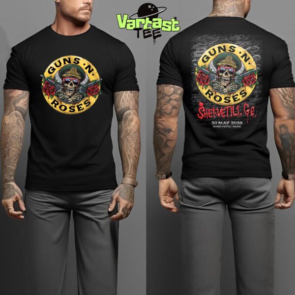 Guns N Roses World Tour Summer 2025 At Shekvetili Park In Shekvetili GE On May 30th 2025 Two Sides Classic T-Shirt