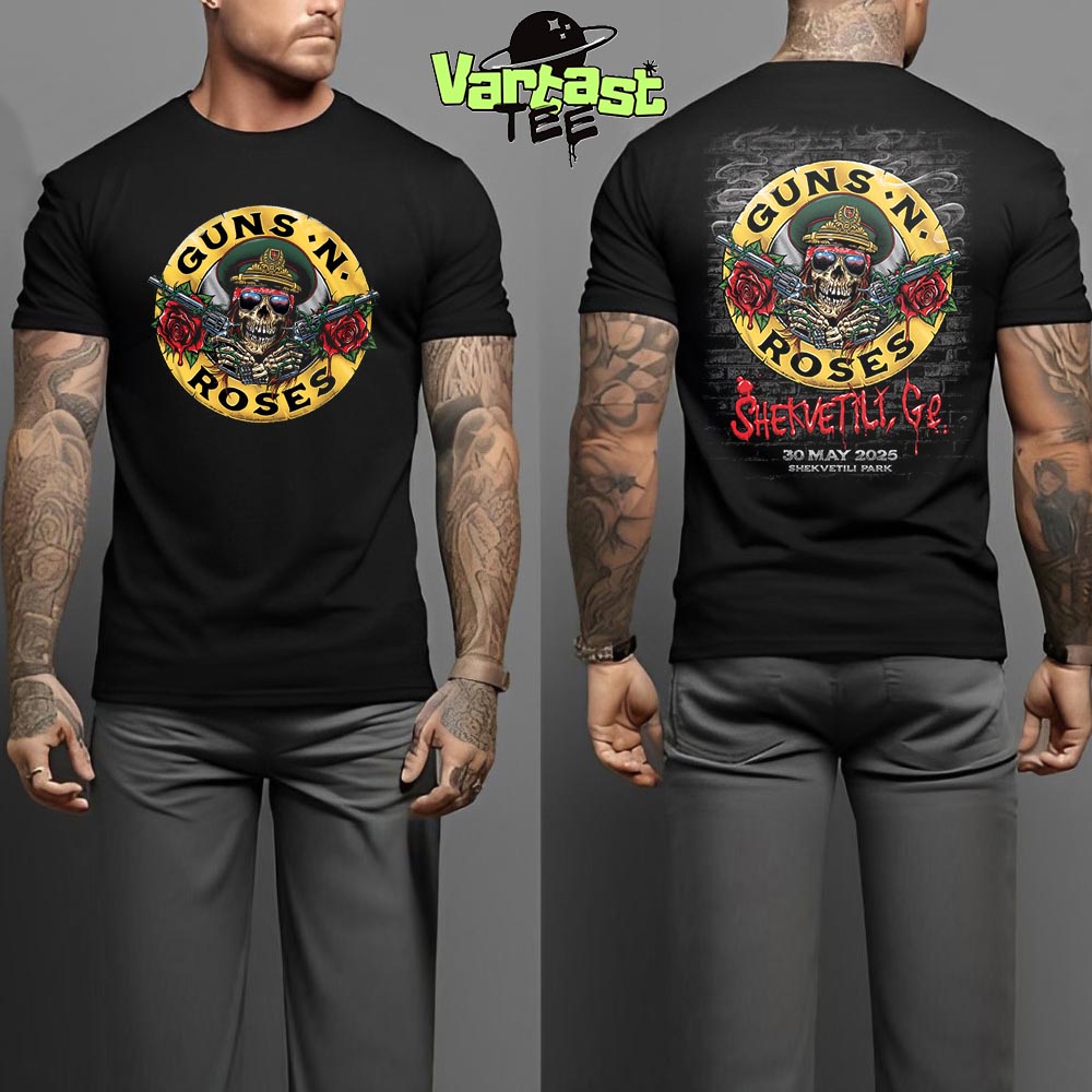 Guns N Roses World Tour Summer 2025 At Shekvetili Park In Shekvetili GE On May 30th 2025 Two Sides Classic T-Shirt Guns N Roses World Tour Summer 2025 At Shekvetili Park In Shekvetili GE On May 30th 2025 Two Sides Classic T-Shirt