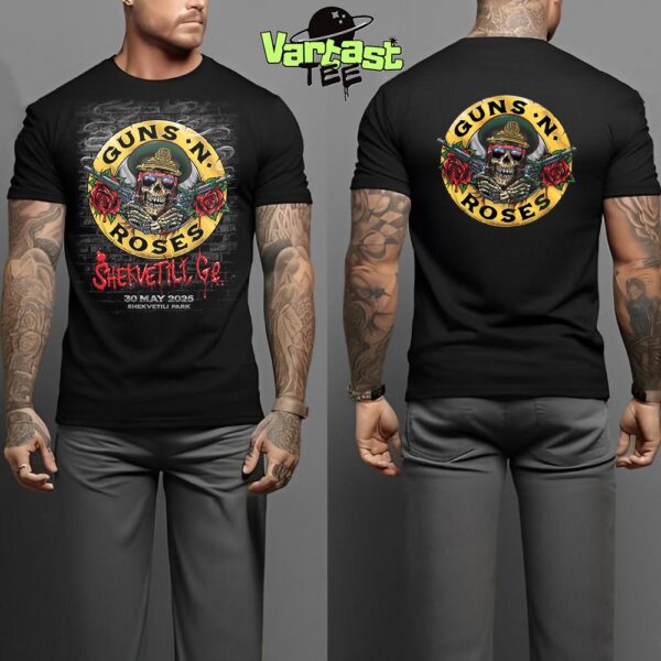 Guns N Roses World Tour Summer 2025 At Shekvetili Park In Shekvetili GE On May 30th 2025 Two Sides Unisex T-Shirt