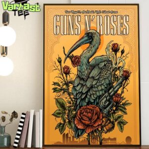 Guns N Roses World Tour Summer 2025 At UAE Etihad Arena Abu Dhabi On May 27th 2025 Home Decor Poster Canvas