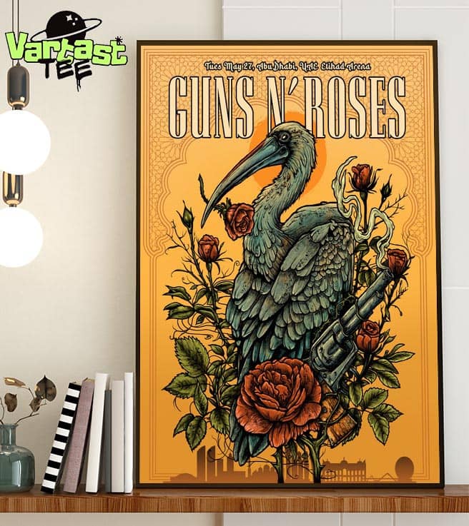 Guns N Roses World Tour Summer 2025 At UAE Etihad Arena Abu Dhabi On May 27th 2025 Home Decor Poster Canvas Guns N Roses World Tour Summer 2025 At UAE Etihad Arena Abu Dhabi On May 27th 2025 Home Decor Poster Canvas