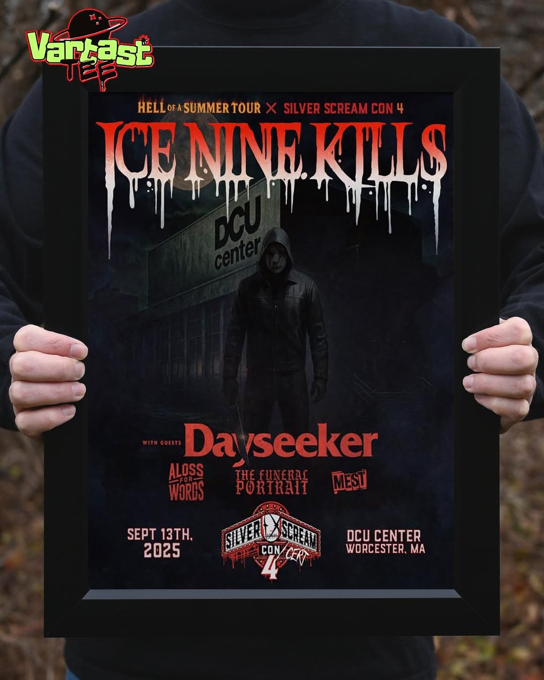 Hell Of A Summer Tour x Silver Scream Con 4 Ice Nine Kills At DCU Center In Worcester MA On September 13th 2025 Home Decor Poster Canvas Hell Of A Summer Tour x Silver Scream Con 4 Ice Nine Kills At DCU Center In Worcester MA On September 13th 2025 Home Decor Poster Canvas