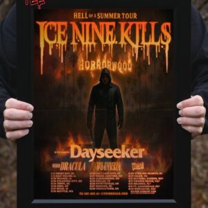 Horrorwood Ice Nine Kills Hell Of A Summer Tour 2025 Dates List With Guests Dayseeker Kim Dracula The Funeral Portrait And Mest Home Decor Poster Canvas
