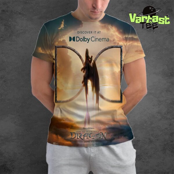 How To Train Your Dragon Movie Discover It At Dolby Cinema Official Poster Release June 13th 2025 All Over Print Shirt