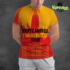 Jerry Cantrell I Want Blood Tour 2025 Dates List With Special Guest Filter All Over Print Shirt