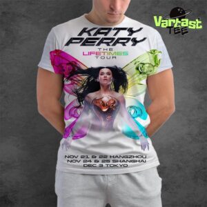 Katy Perry The Lifetimes Tour 2025 In Asia Dates List All Over Print Shirt