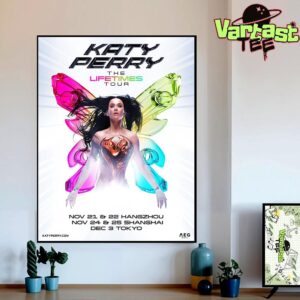Katy Perry The Lifetimes Tour 2025 In Asia Dates List Home Decor Poster Canvas