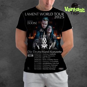 Lacrimosa Lament World Tour 2025 Die Deutschland-Konzerte Dates And Cities List For September And October All Over Print Shirt