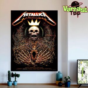 Metallica M72 Charlotte Exclusive Pop-Up Shop Poster At Bank Of America Stadium In Charlotte NC On May 31st 2025 Home Decor Poster Canvas