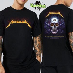Metallica M72 Charlotte Tonight Poster In The Venue Charlotte 2025 At Bank Of America Stadium In Charlotte NC On May 31st 2025 Two Sided Classic T-Shirt